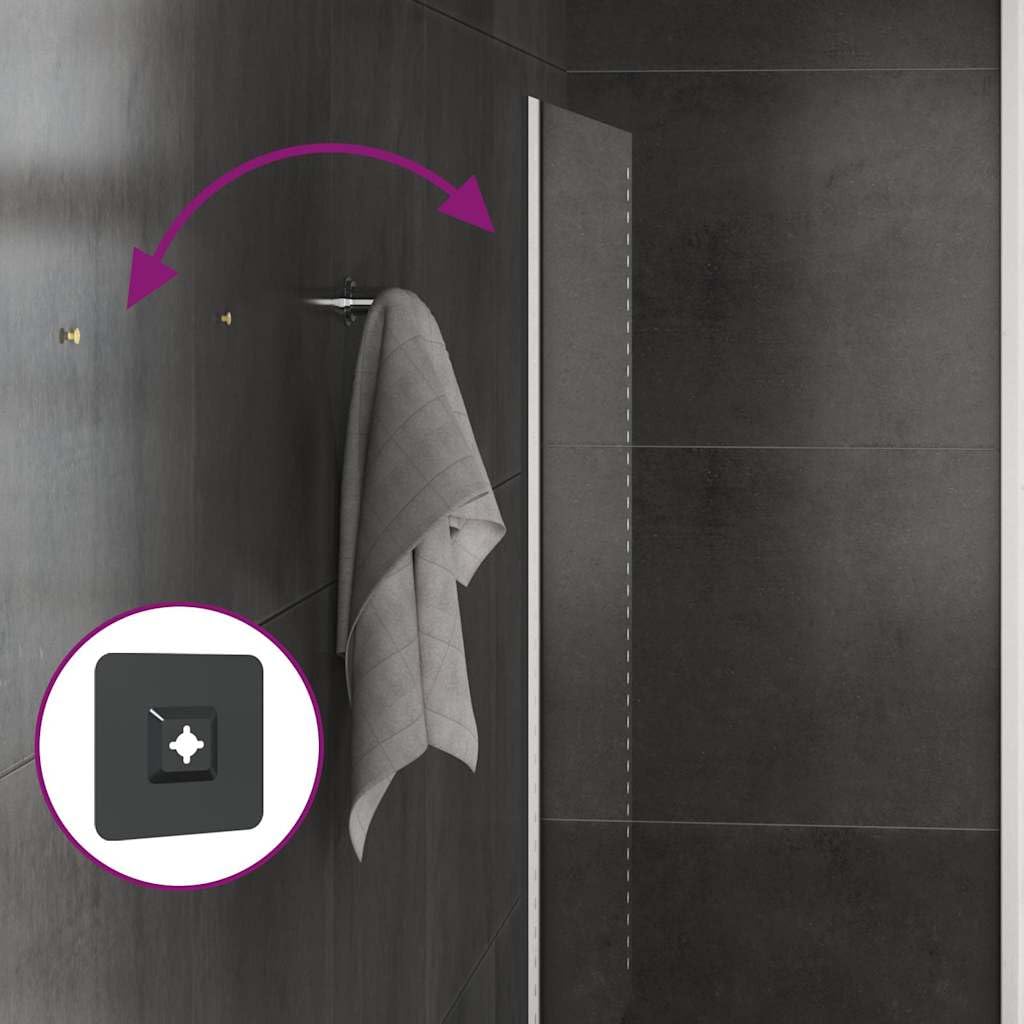 Miroir de Salle de Bain à LED 60x60 cm en Verre IP65 avec éclairage USB, Installation Facile, idéal pour Maquillage, Rasage, décoration Salle Bain et reflet précis