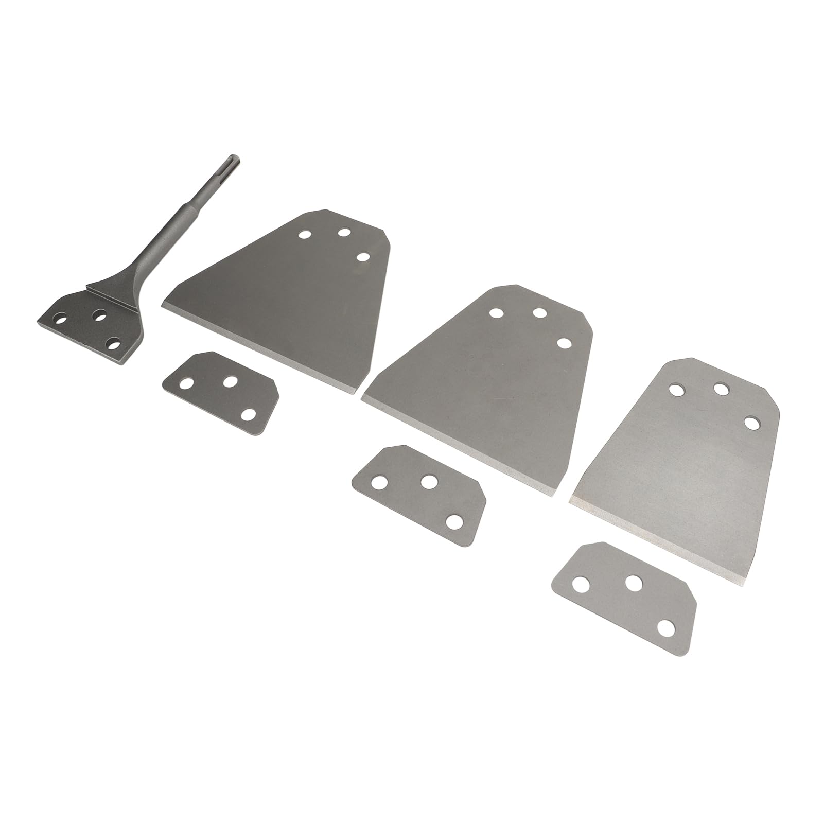 Tile Removal Chisel Tool Ultra Thin Round Handle Floor Wall Scraper Kit for Electric Hammer