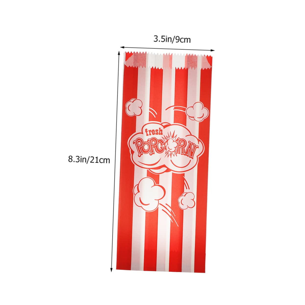 FRCOLOR 100Pcs Oil Popcorn Paper Bags Convenient Snack Holders Nights Party Treats and Bakery Accessories Multi Function Popcorn Containers Classic Design