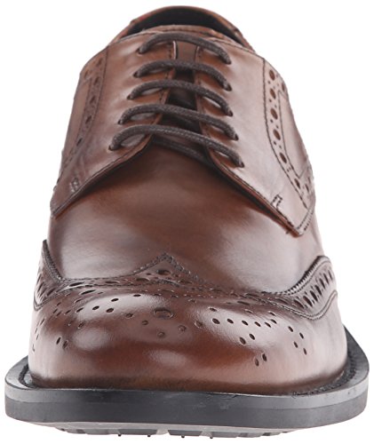 Kenneth Cole New York Men's Gold Mind Oxford, Cognac, 8 M US2