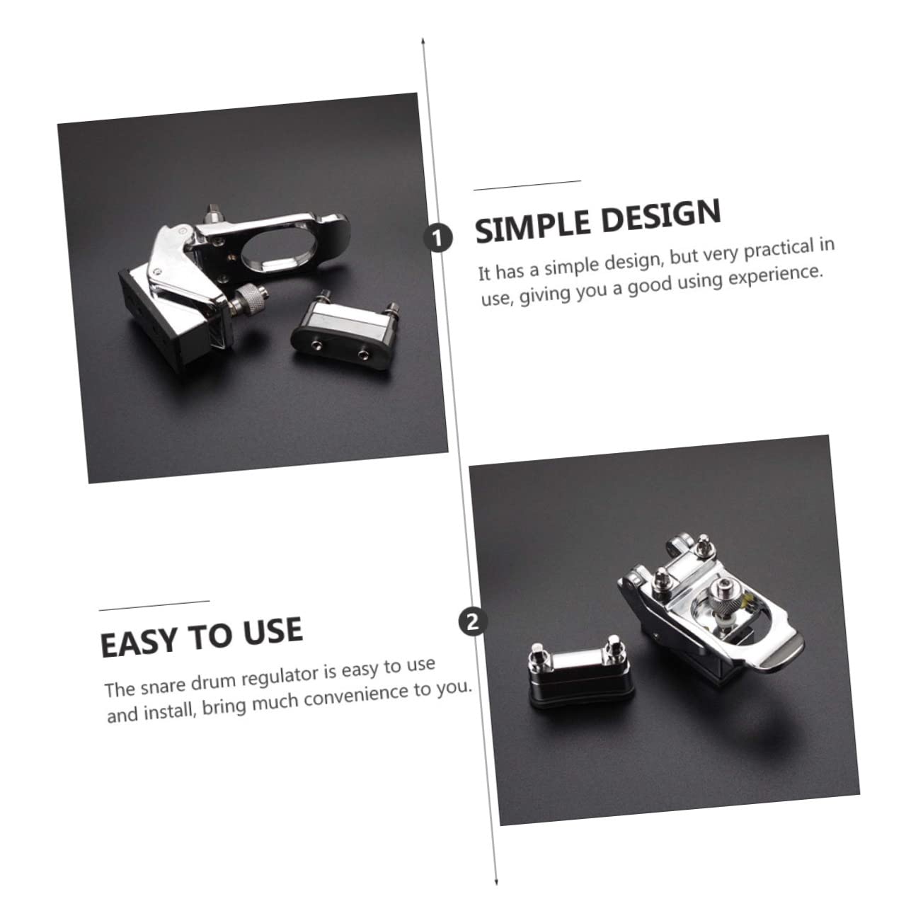 BESPORTBLE Regolatore Accessorio Superficie e per in Rullante Metallo Argento Liscia Struttura Robusta per Manutenzione Batteria Strumento Musicale
