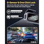 3 Channel 4K Dash Cam Front and Rear Inside, Built-in 5G WiFi, 4K+1080P+1080P Dash Camera for Cars with 64GB Card, Dashcam with Loop Recording, G-Sensor, 24H Parking Monitor, Silver - Image 5