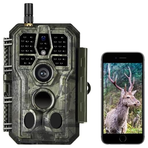 WLAN Wildkamera WiFi Wildtierkamera Nachtsichtkamera Fotofalle 32MP 1296P Verbinden druch APP Bluetooth Antenne mit Nachtsicht Bewegungsmelder 280 Gruen