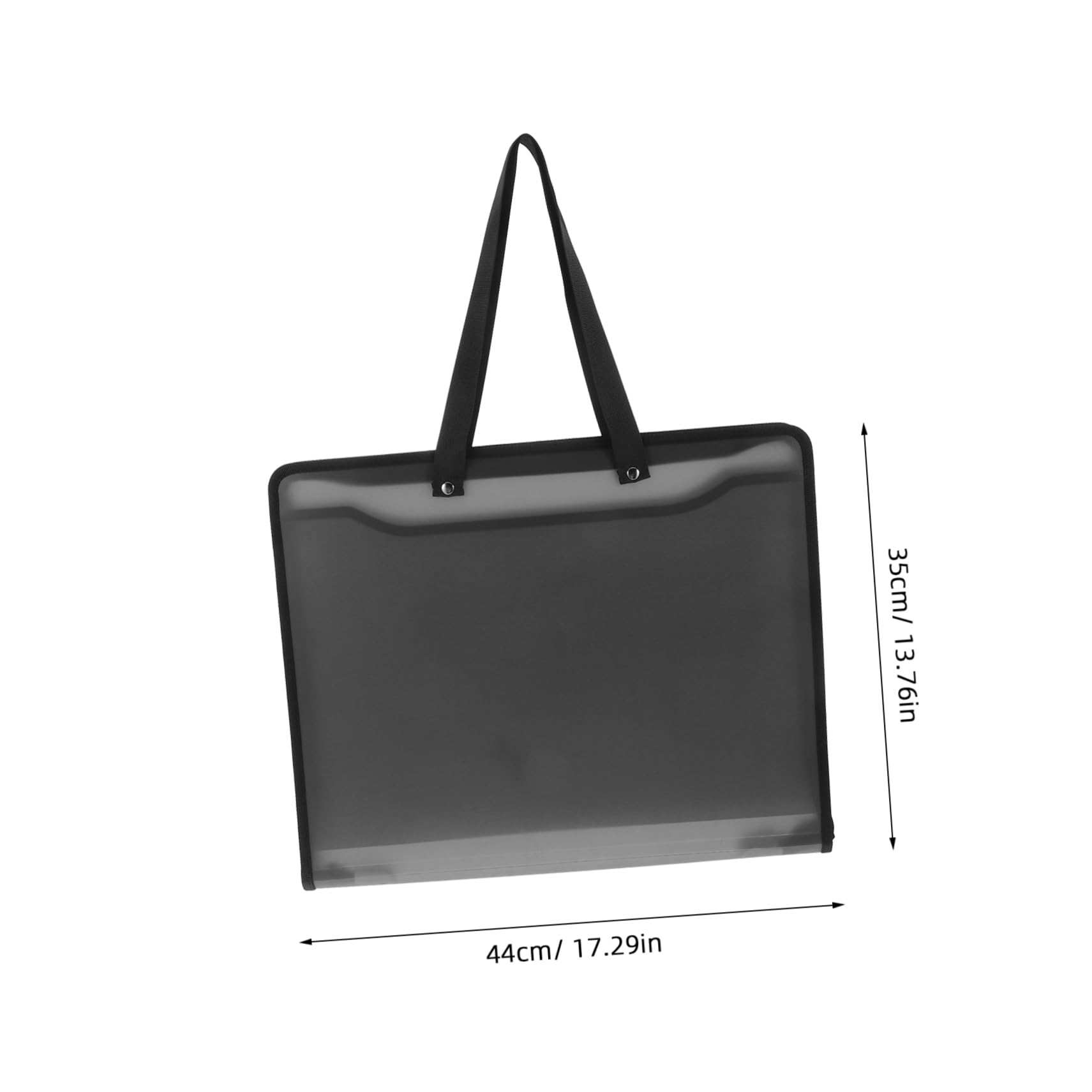 OSALADI Large Capacity Sketchbook Art Portfolio Bag Edge Wrapping Handheld Zipper for Students Artists