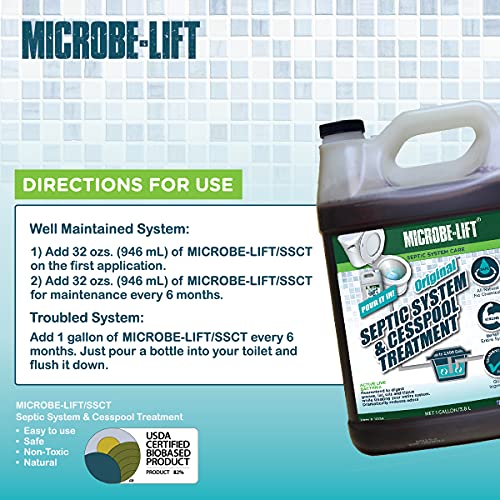 image for MICROBE-LIFT Septic Tank and Cesspool Treatment Enzymes - 2 Year Suppl