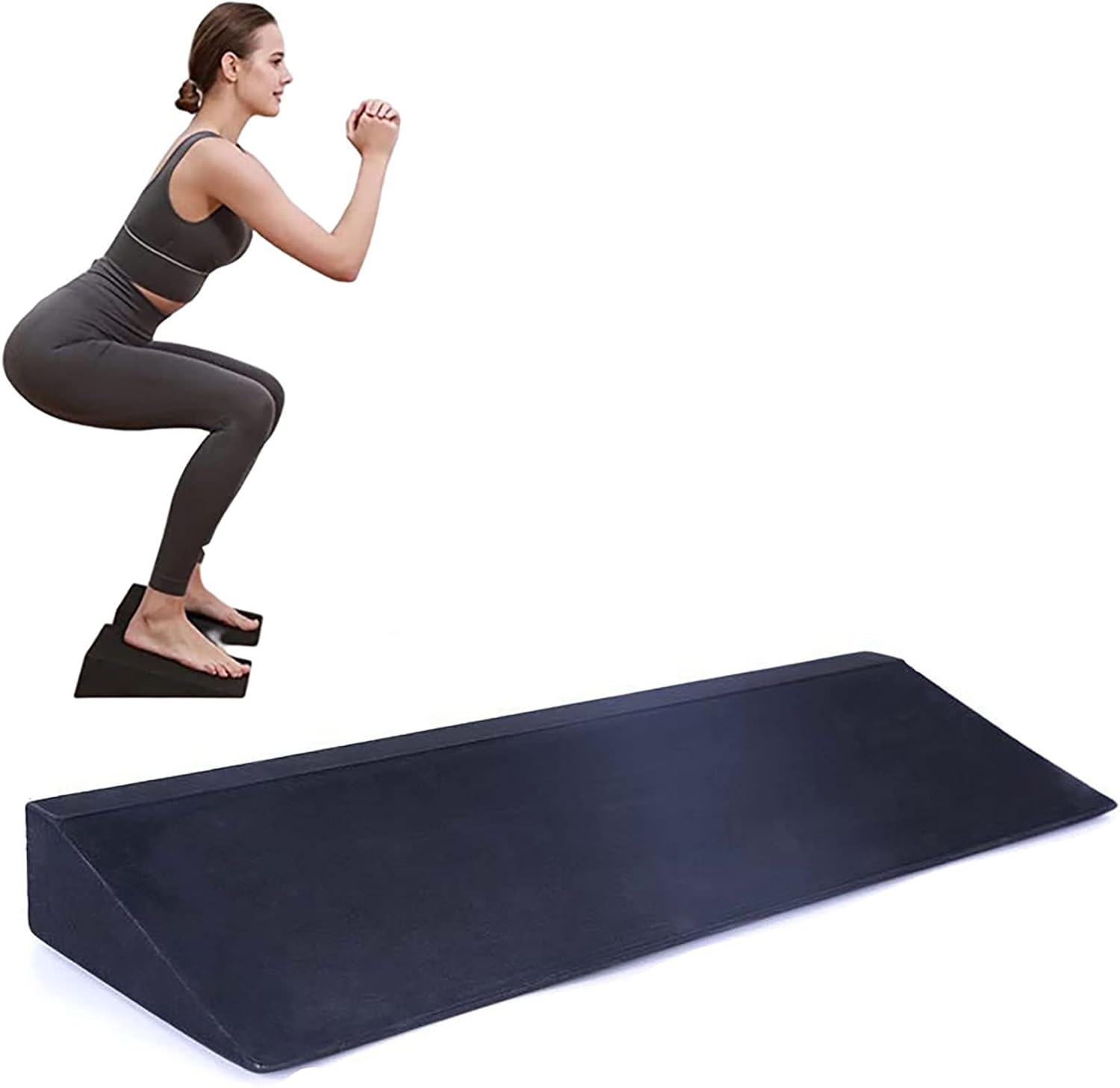 Long Squat Wedge Block, EVA Yoga Wedge Blocks, Squat Slant Board for