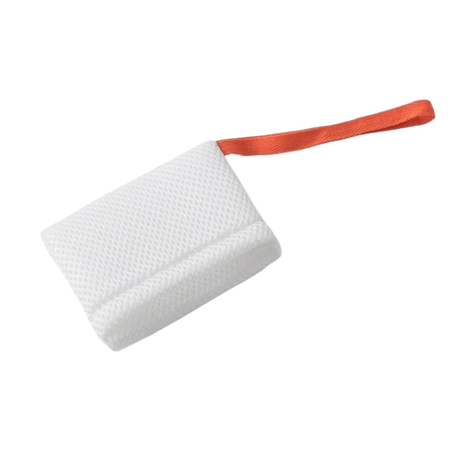 Zhsoao White 20Pcs Thicken Nylon Soap Saver Bag Pouch For Bath & Shower