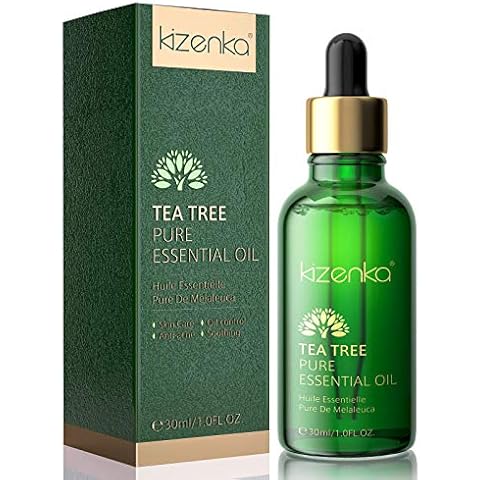 Tea Tree Oil, kizenka Tea Tree Essential Oil for Skin and Face with Natural Ingredients for Acne, Spot and Skin Suitable for Women & Men Skin Care - 30ML Cover