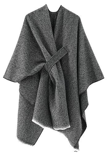Women's Shawls Wrap Poncho Soft Capes Open Front Cardigan Large Blanket Wraps Shawl Knitted Cloak Cardigan Warm