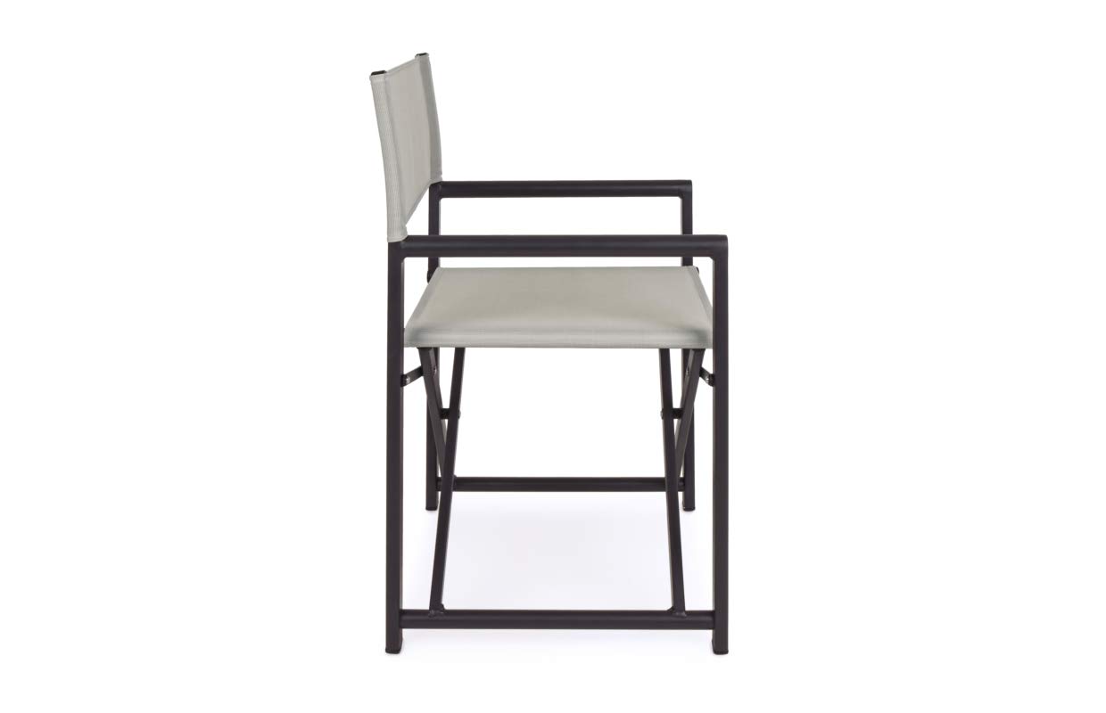 Sedia Regista Taylor Grigio Scuro/bone Bizzotto Cod.0662473