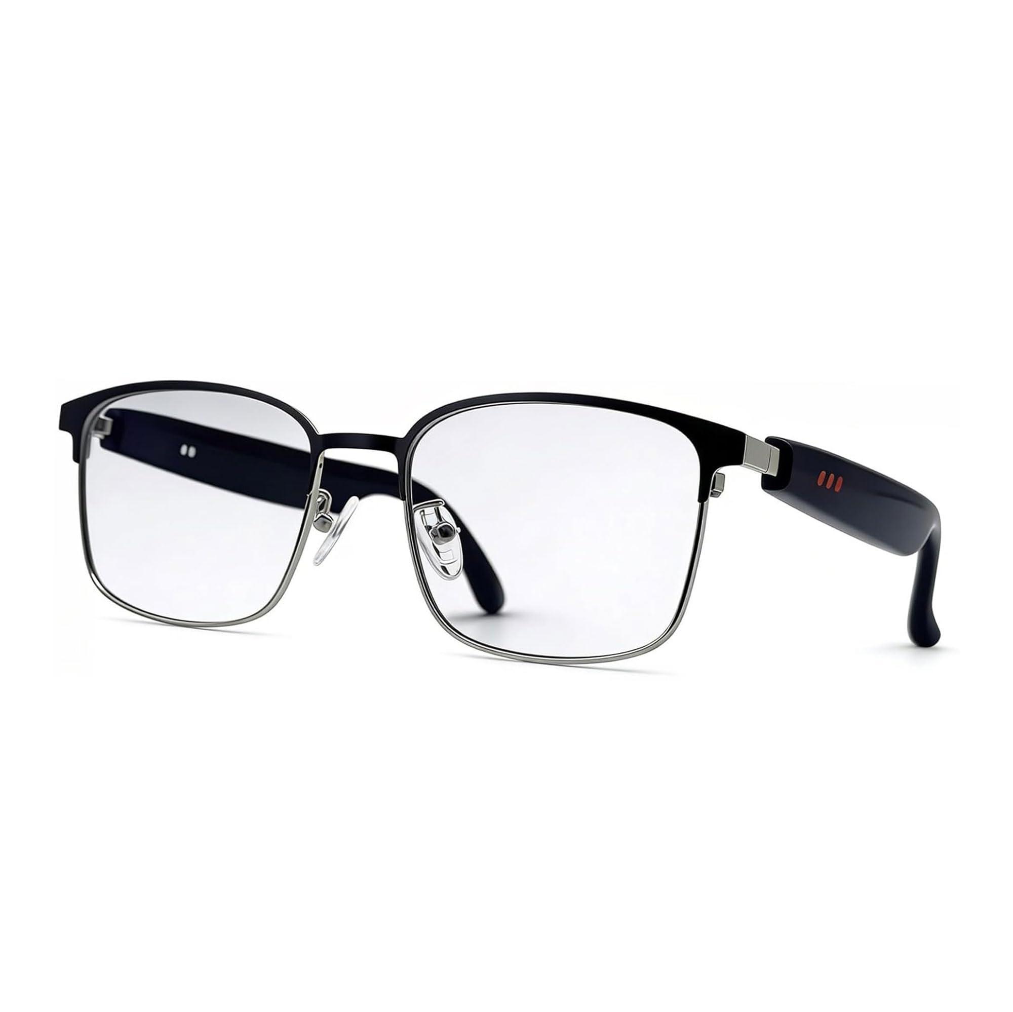 AI Smart Bluetooth Glasses for Men & Women, Magnetic UV400 Polarized Anti‑Blue Light Lenses, Bluetooth 5.4, Built‑in Mic & Speaker for Travel, Fishing, Driving(GS06-Silver×AI)-image-37