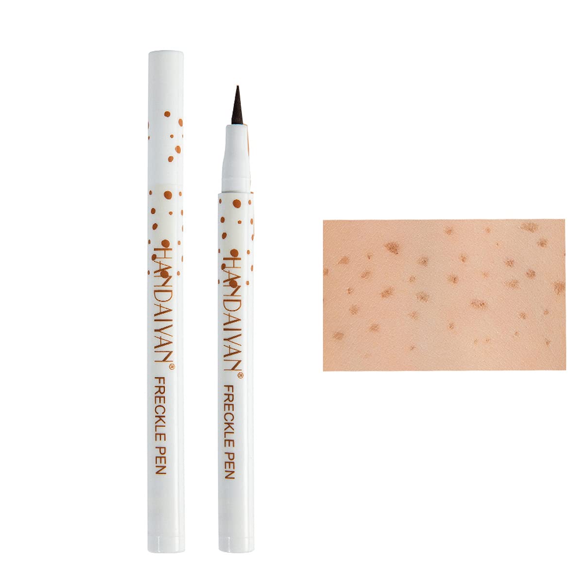 OCHILIMA Natural Freckle Pen, Faux Freckles Makeup Lifelike Pen Magic Color, Waterproof Long Lasting Soft Dot Spot for Effortless Sunkissed Makeup, 01#, Light Brown