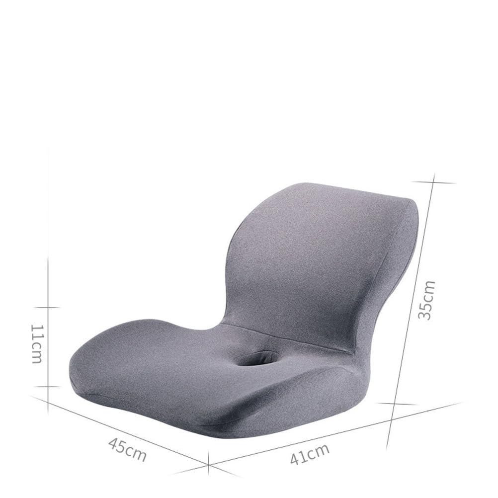 Cojín de apoyo lumbar, soporte de espuma viscoelástica con tela antideslizante, cojín ortopédico antideslizante para protección del coxis