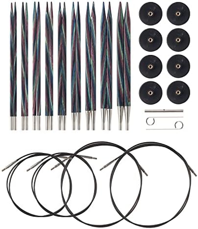 Knit Picks Options Square Wood Interchangeable Knitting Needle Set - US 4-11 (Foursquare)