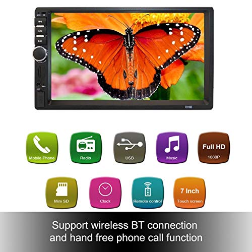 Lorenlli 7 Pollici Doppio 7018B 2 DIN Car FM