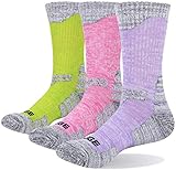 [page_title]-YUEDGE Damen Hochleistung Atmungsaktives Performance Bequem Gekämmte Baumwolle Cushion Frotteesohle Funktions Besatzung Crewsocken Sportsocken Wandersocken 3 Paar 35-38 L