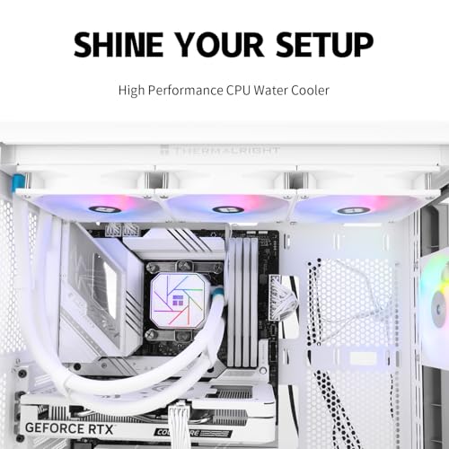 Image of Thermalright Aqua Elite 360 White V3 AIO CPU Cooler, 360 Liquid Cooling, ARGB PWM Fans, Intel LGA1150-1200 /2011 /1700, AMD AM4 /AM5