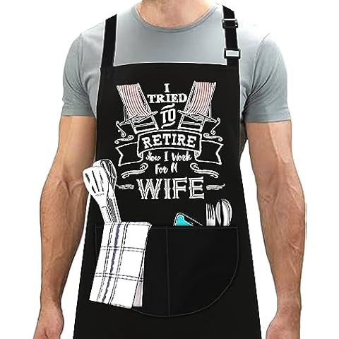 LINEN CLOSET Adjustable BBQ Apron for Everyone Cover