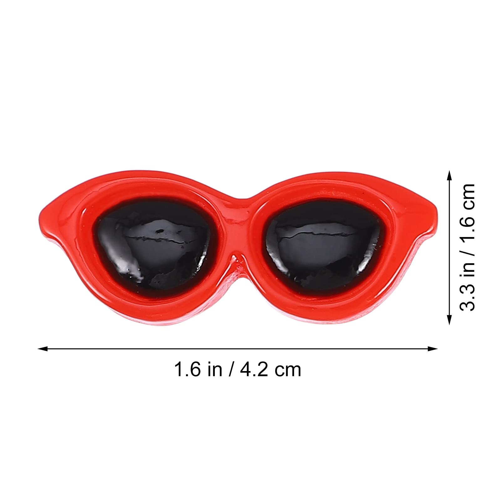 JKJF 40pcs Mini Lunettes Soleil Flatback Résine Charme Mini