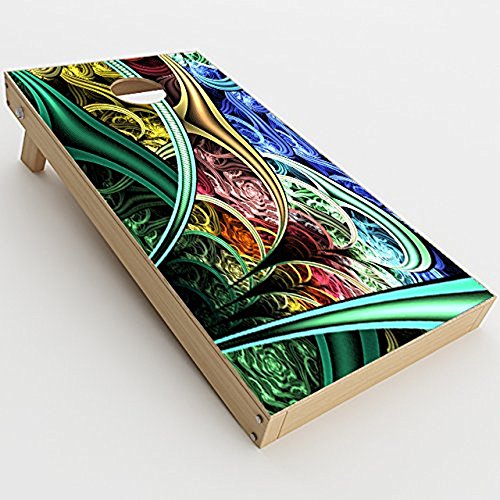 Skin Decal Vinyl Wrap for Cornhole Game Board Bag Toss/Metabolic Patterns