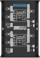 Direct Box Passivo Duplo Wireconex WDI 500.2 Casador de impedância