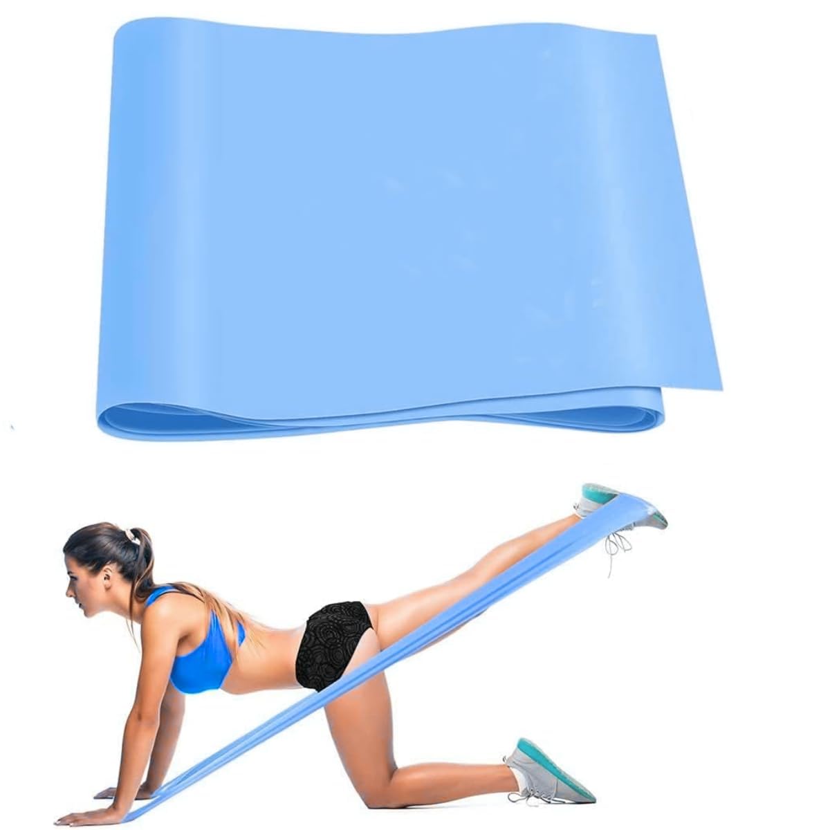 Carbofix Gold Yoga Band | Resistance Exercise Band for Training Latex-Free Anti-Allergic & Tear-Resistant TheraBand for Exercise, Stretching, Workout & Physiotherapy (Blue) (B0D3B3VMH5) Amazon Price History, Amazon Price Tracker