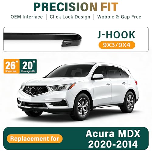 Image of Windshield Wiper Blades Replacement for Acura MDX 2014-2017 2018 2019 2020