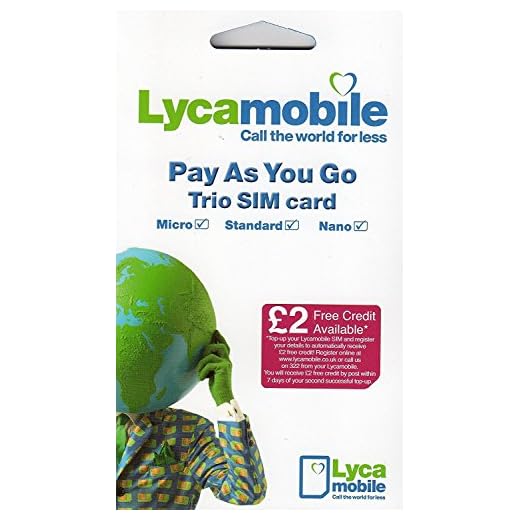 Official Lycamobile Micro/Standard SIM Card