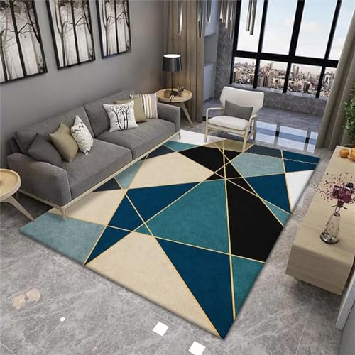 schallschutz teppichstaubsauger teppichSchwarze Blaue geometrische Muster Linie Dekoration für...
