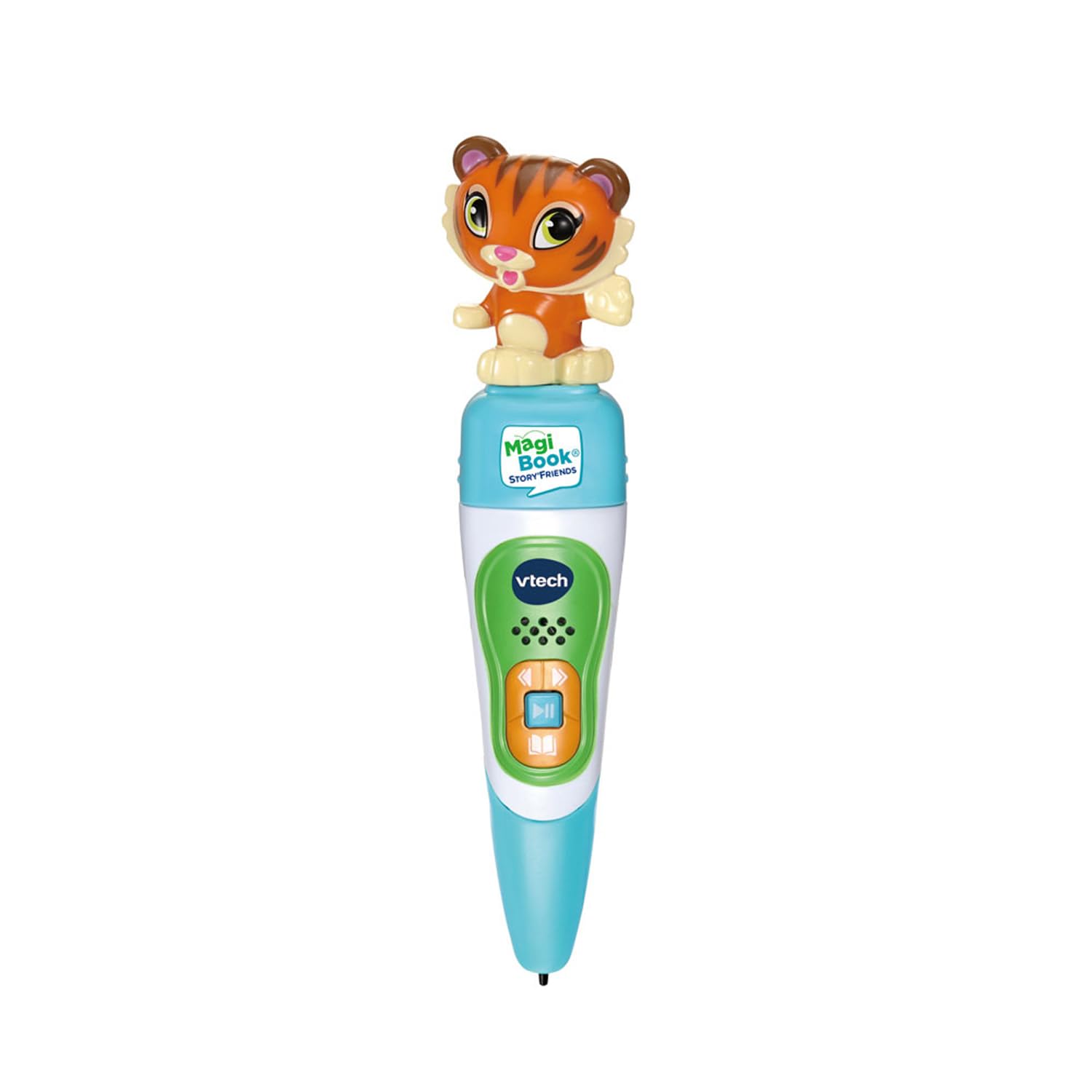 VTech - MagiBook Story'Friends Starter Pack - Coffret Complet avec Stylo Lecteur de Livre Interactif, Livre Jeu Maternelle et Figurine Tigre - Cadeau Enfant de 2 Ans à 8 Ans - Contenu en Français