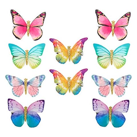 10 piezas Hifot mariposa Pinza De Pelo Bebe Niñas Cover