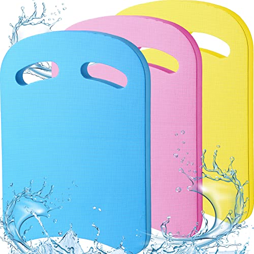 Sosation Swimming Kickboard Kids Swimming Training Kickboard Pool Swim Board for Kids Swimming Beginner Exercise (Blue,Yellow,Pink)