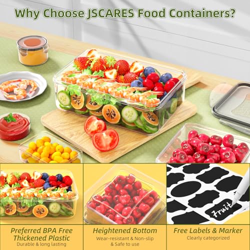 Image of 50 PCS Food Storage Containers with Lids Airtight (25 Lids & 25 Containers)