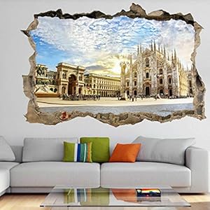 Muurstickers 3D Spiegelweergave Doorbreken De Muur Vinyl Muurstickers Verwijderbare DIY Vinyl Muurstickers gebouw voor…