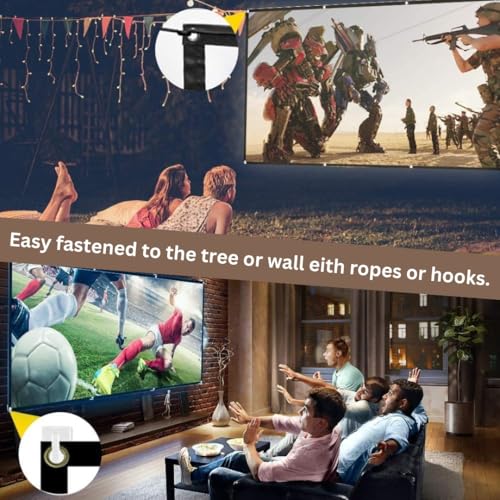 Image of Tonzo Projector Screen, 150 inch, 16:9 Aspect Ratio, 4K UltraHD, 1080p Full HD Support