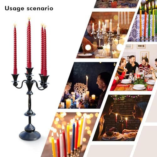 Amastika TAPER CANDLES Set Of 12, Dripless And Smokeless 10 Inch Candle Unscented thumb #7