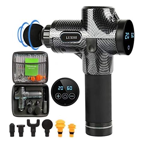 Deep Tissue Muscle Massage Gun with 6 Interchangeable Heads Cover