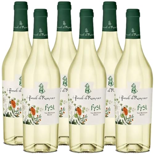 Vino Bianco Biologico Igt Venezia Giulia | Fysi | I Feudi di Romans | 6 Bottiglie 75cl | Friuli