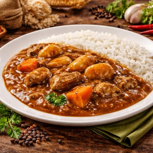 Image of S&B Golden Curry Japanese Curry Roux Mix • Golden Aroma • Crafted from a blend of 35 Spices & Herbs • Hot & Spicy Level 5 • Vegan, 6.98 oz ℮ 198 g