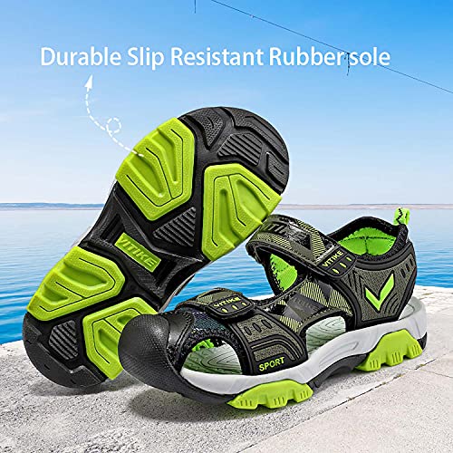 Jmfchi Boys Girls Sports Sandals Summer Kids Outdoor Water Shoes Quick Drying Athletic Sandals Child Pool Beach Sandals Closed Toe Size 11 #TOP4