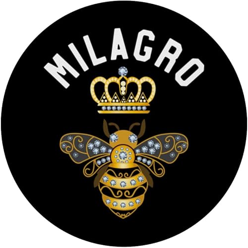 Miniatura 3 de Milagro Name Milagro Birthday Gifts Queen Crown Bee Milagro PopSockets Swappable PopGrip