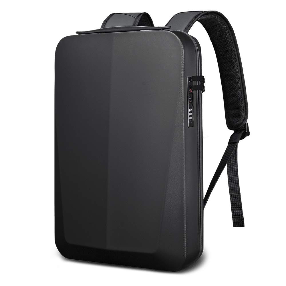 BANGE Smart Slim Backpack with Hard-shelled, made from EVA Material, Backpack with Anti-Theft & USB interface, 100 % waterproof, Best for laptop 15.6-In.