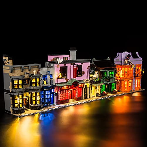 Hosdiy Beleuchtung Set für (Winkelgasse) Modell, Led Licht Beleuchtungsset Kompatibel mit Lego 75978 (Nur Beleuchtung… – Bild 3