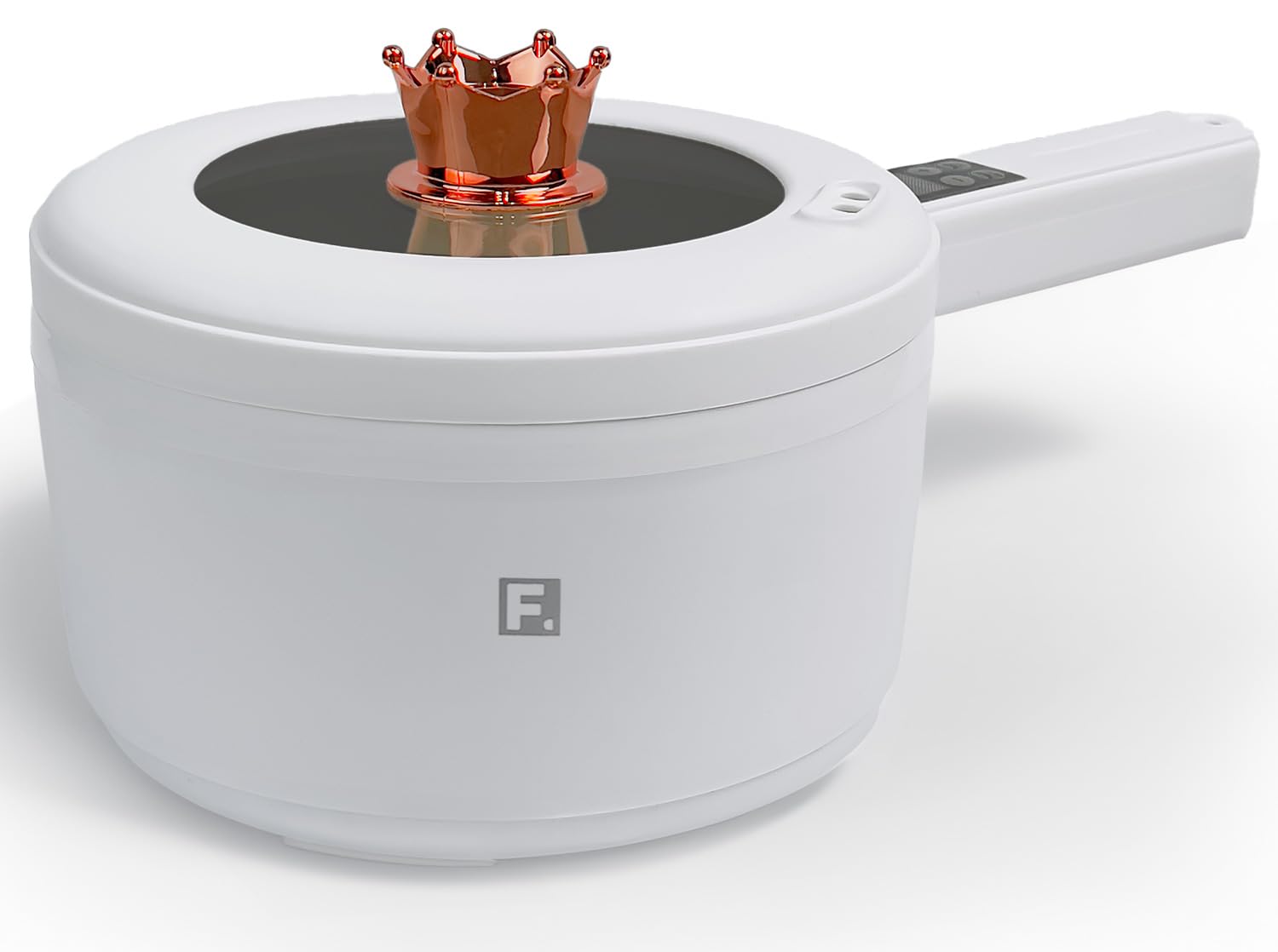 2L Hot Pot Electric Cooker Multi Cooker, Rice Cooker Small, Steamer Cooker, Frying Pan, Electric Hot Pot, Portable Nonstick Pan (Black Liner)