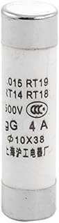 Aexit R015 500V Fuses 4A Cylindrical Fuse Links 10 x 38mm Fuse Links 20 Pcs
