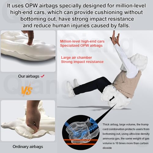 Gilet airbag riutilizzabile anti-caduta per anziani con funzione di tracciamento e posizionamento, tecnologia indossabile per prevenire cadute e proteggere gli anziani