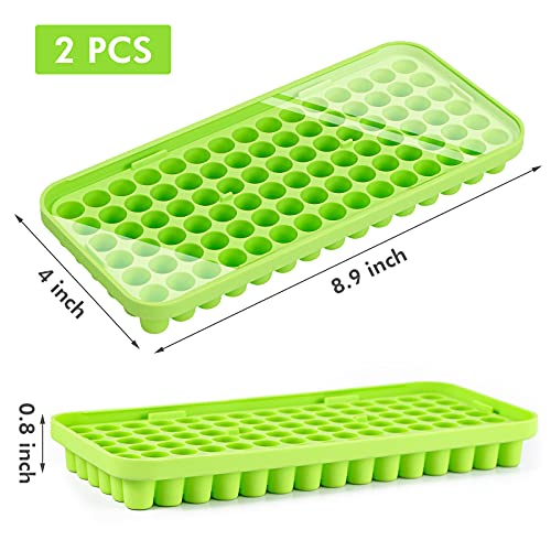 Molde de silicona para cubos de hielo, 2 piezas miniatura 2