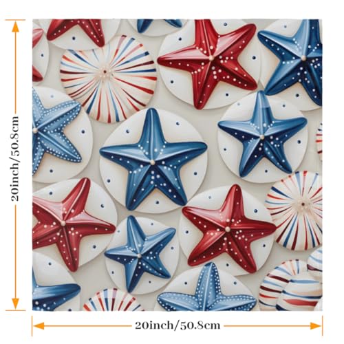 Servilletas de Tela Set x6 50.5x50.5 cm Multicolor miniatura 2