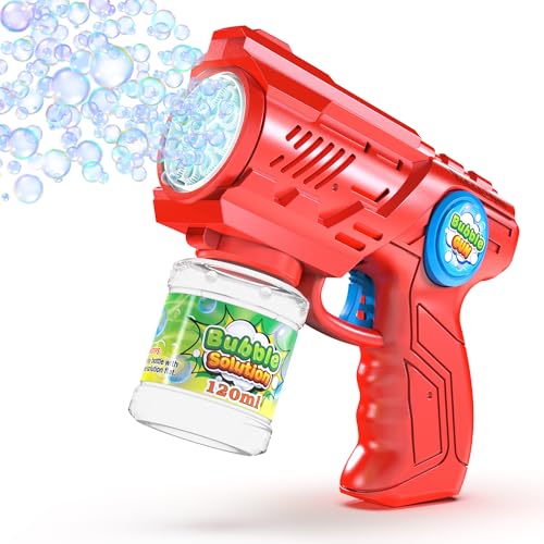 Blubbel Sparabolle di Sapone LED, Pistola Giochi, Macchina Automatica, Bubble