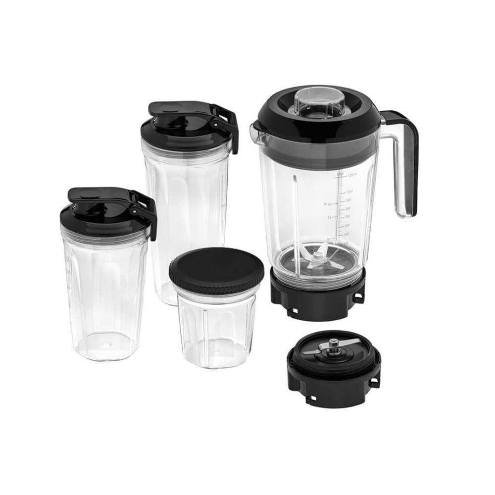 WMF Kult Pro - Batidora de vaso Multifunctional, 1.2 litros, 1200 W, 6 velocidades, icluye accesorios, libre de BPA, Tritan, Acero Inoxidable cromargan